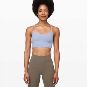 Lululemon Flow Y Bra *Nulu Long Line in Ice Cap